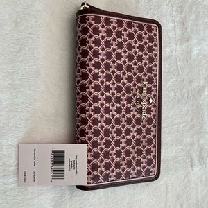 NWT Kate Spade Burgundy wallet